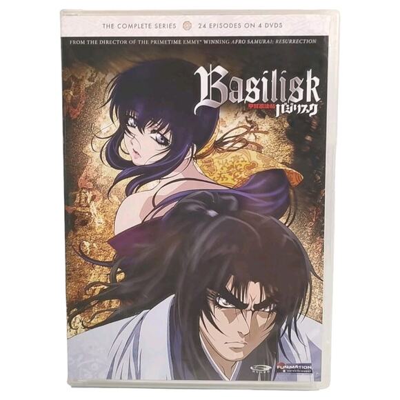 Basilisk The Complete Series 24 Episodes 2005 DVD 4-Disc Set Region 1 - Picture 1 of 15
